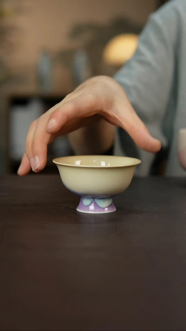 杯景德柴烧手作多人瑕疵