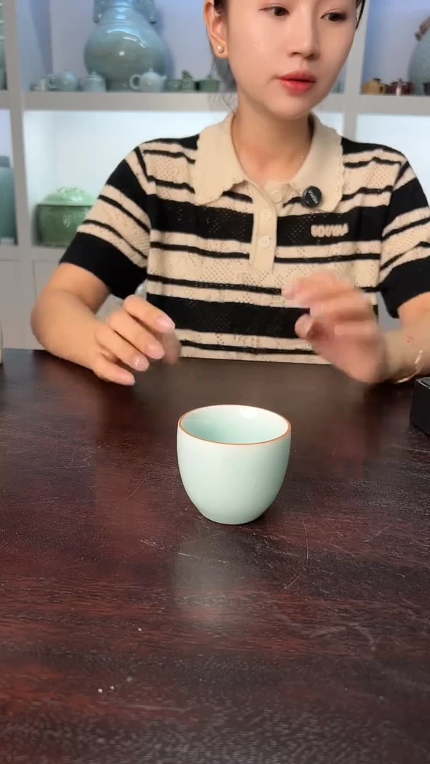 龙泉云间青瓷小米茶器