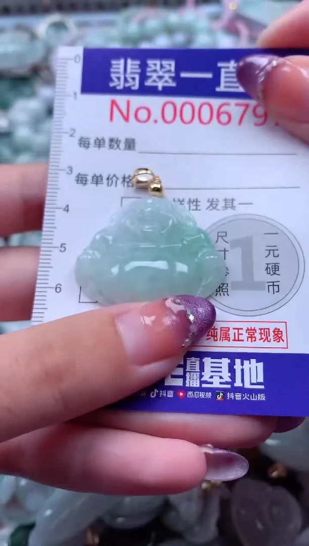 翡翠未镶嵌吊坠(不含链)6797