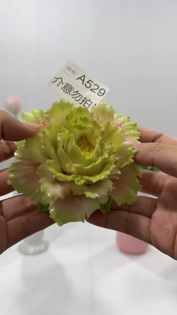 陶瓷花纯手工陶瓷花-A529