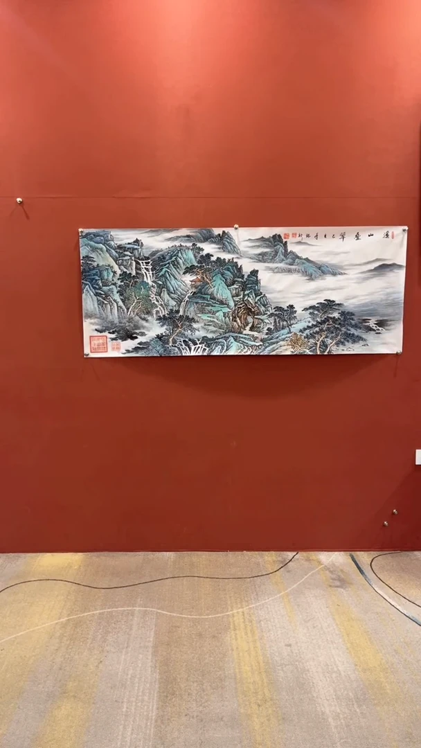 国画谢瑞新老师作品 溪山叠翠