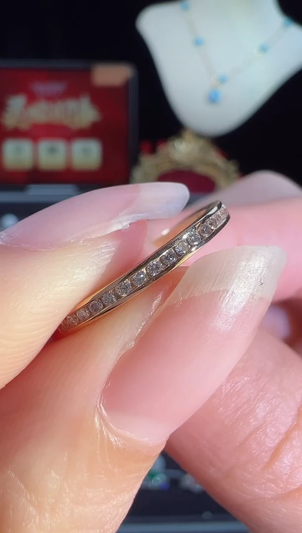 【闪购商品】钻石戒指18K金镶嵌BR0436#-#172