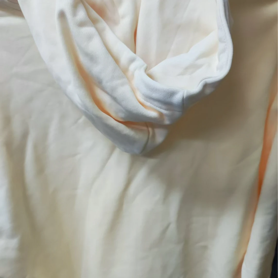 2025新款（蒙）长袖白色时尚休闲打底女士连帽加绒