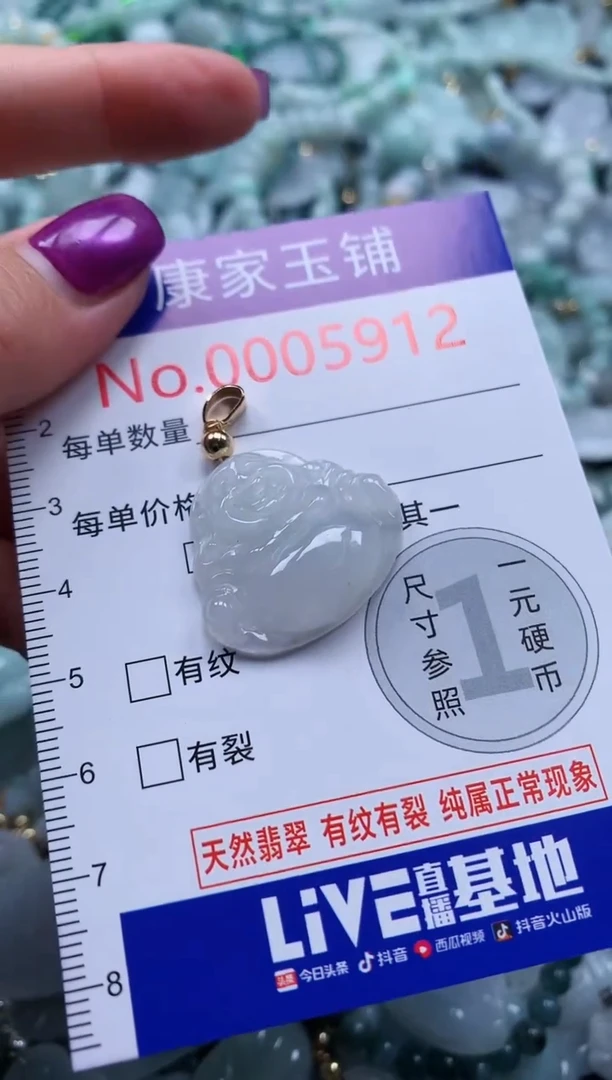 颈饰未镶嵌翡翠5912