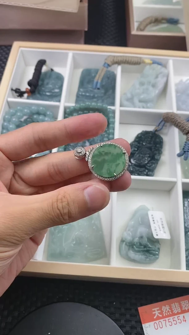 翡翠未镶嵌颈饰