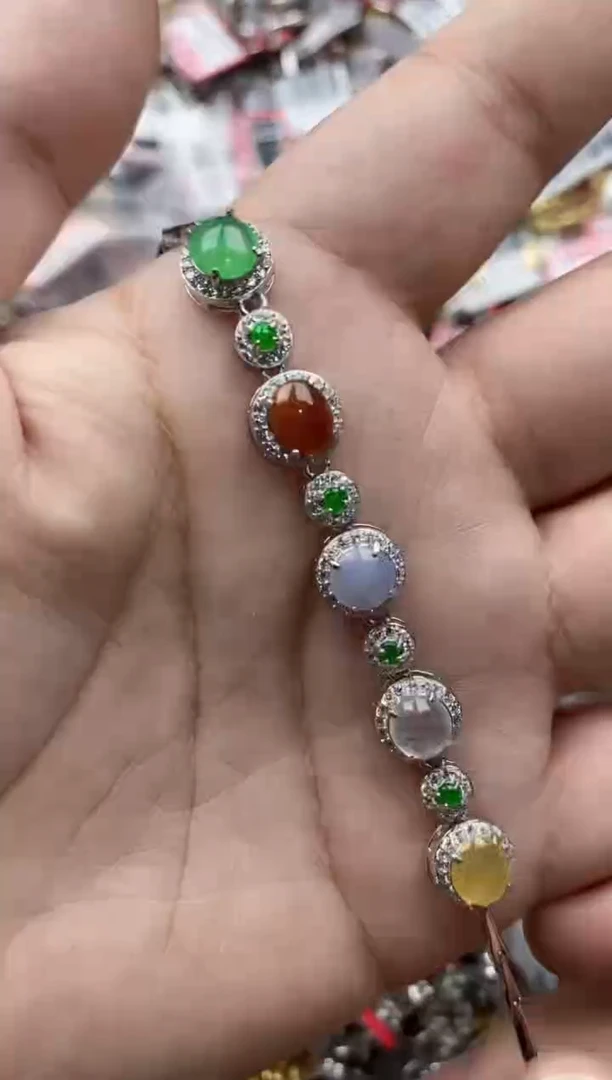 【闪购商品】翡翠戒指银S925镶嵌66666---5