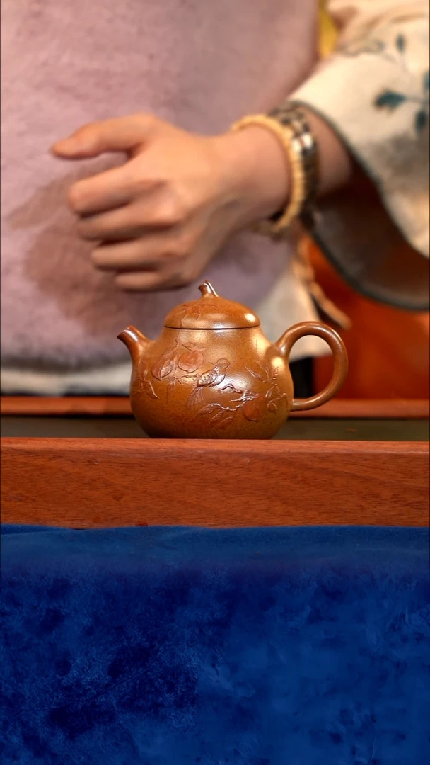 紫砂 宜兴紫砂 CJY  柴烧  茄瓜