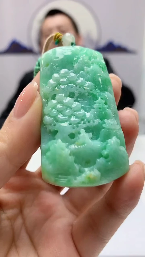 【闪购商品】定制翡翠未镶嵌4812ms-毛货137山水