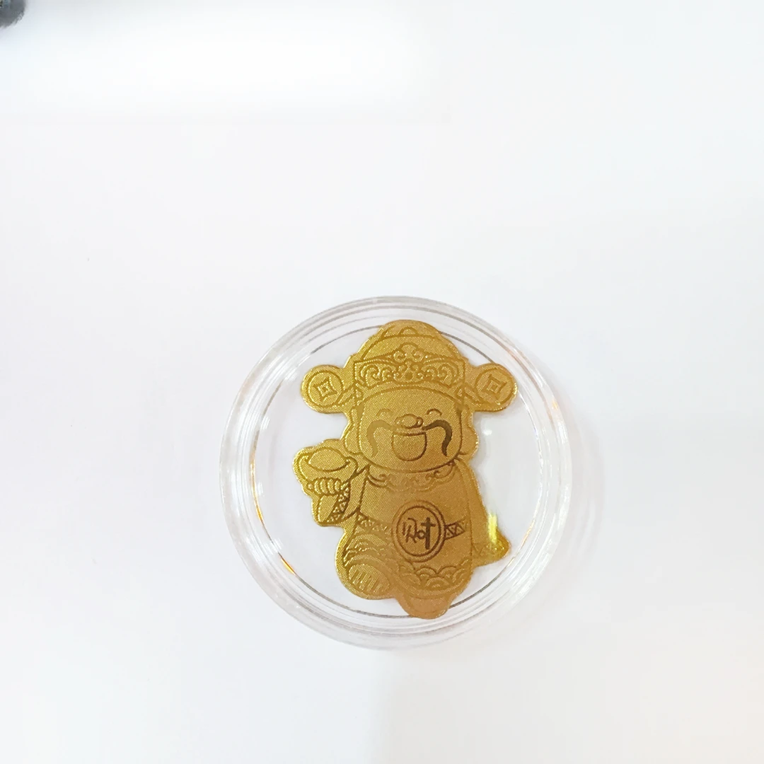含金工艺品【酱酱优选】含金黄财财手机贴Z314
