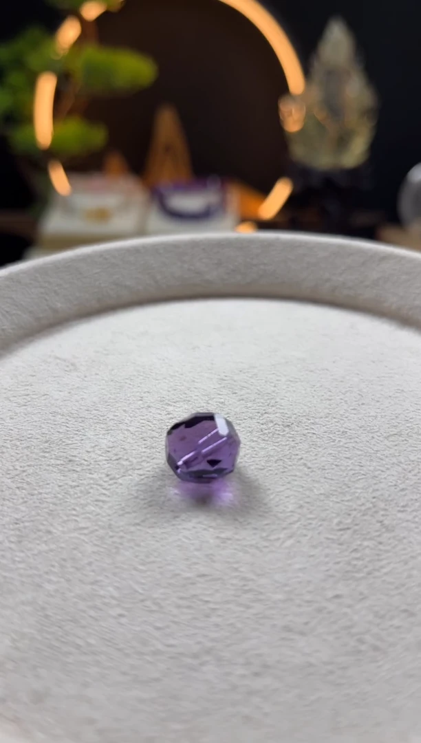 未镶嵌手链紫晶梦*…天然紫水晶钻切单珠