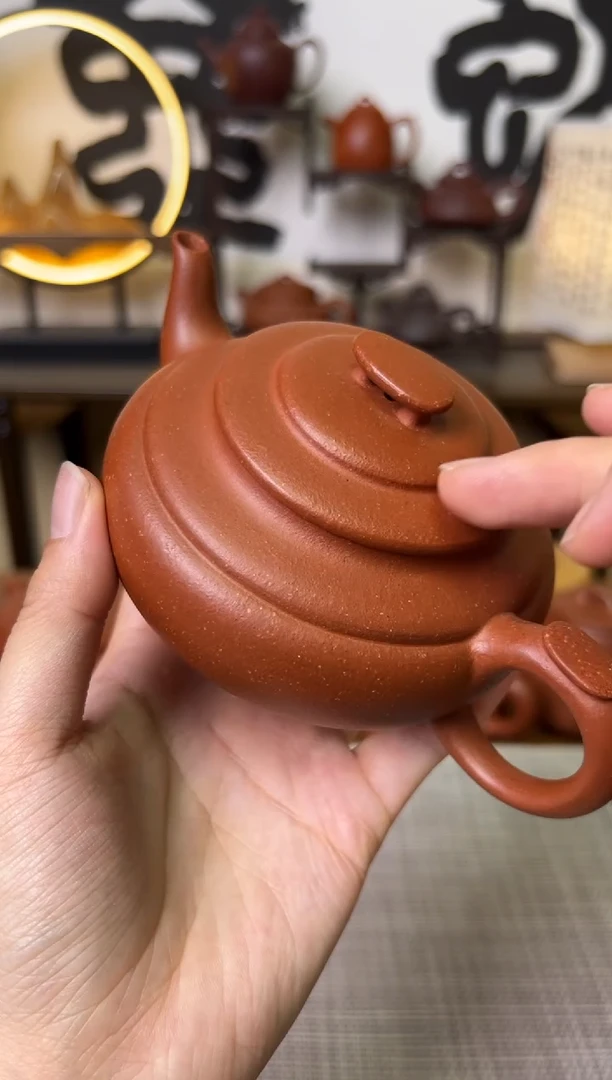 【闪购商品】段泥茶壶红降坡上新桥紫砂壶240CC-甘来兵