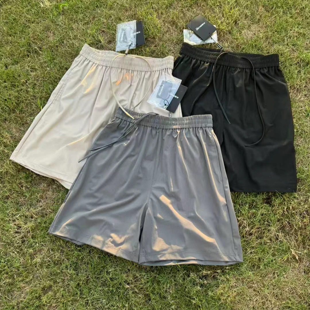 【KEBUSI】现货！凉感短裤2.0暗格纹五分裤纯色休闲百搭男#K009