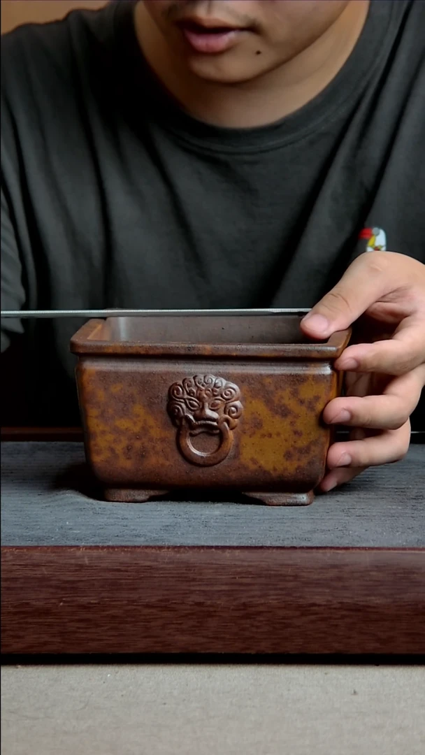 紫砂花盆13*7.5内径尺寸