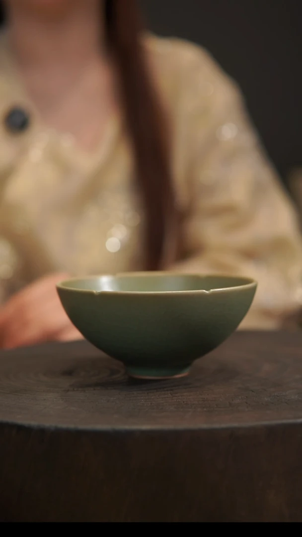 杯子葵口杯 汝州原产地  原矿老釉