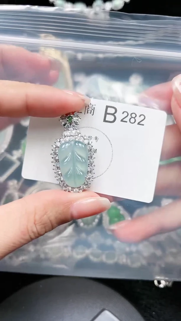 【闪购商品】翡翠颈饰未镶嵌赠皮绳282