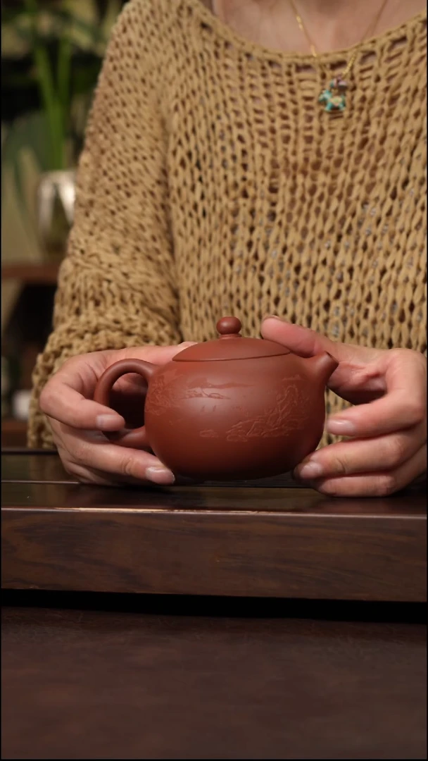 茶壶紫砂红清水西施200cc左右
