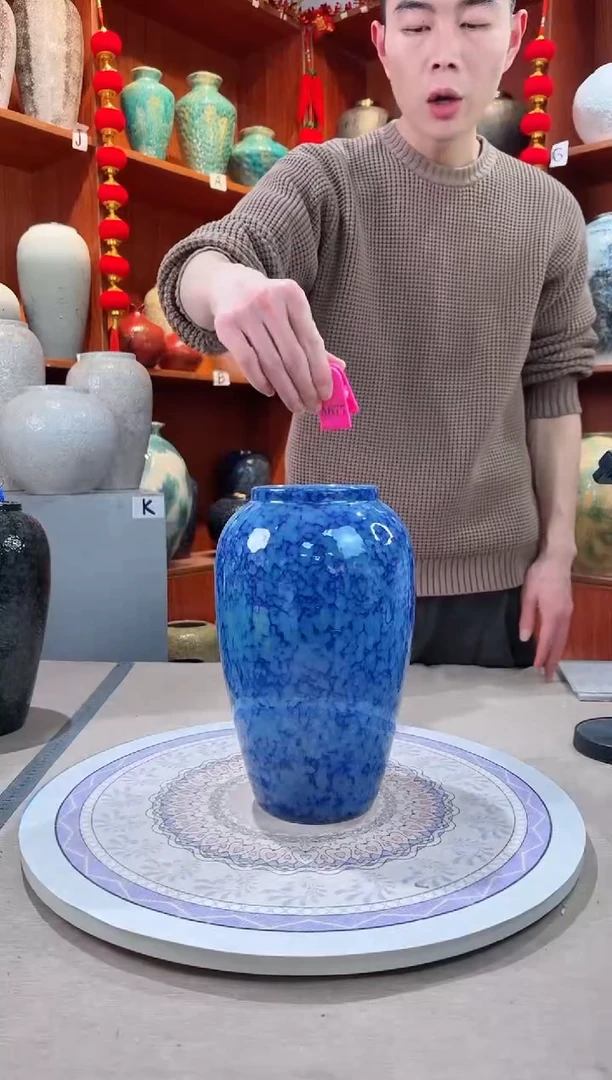 【闪购商品】瓶孤品 微瑕陶瓷花瓶 无花a677