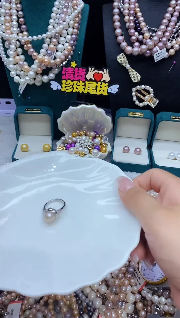 戒指未镶嵌淡水珍珠珍珠戒指