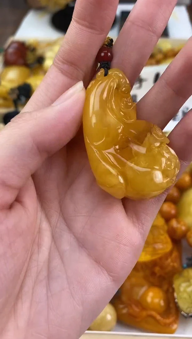 裸石琥珀未镶嵌天然琥珀蜜蜡