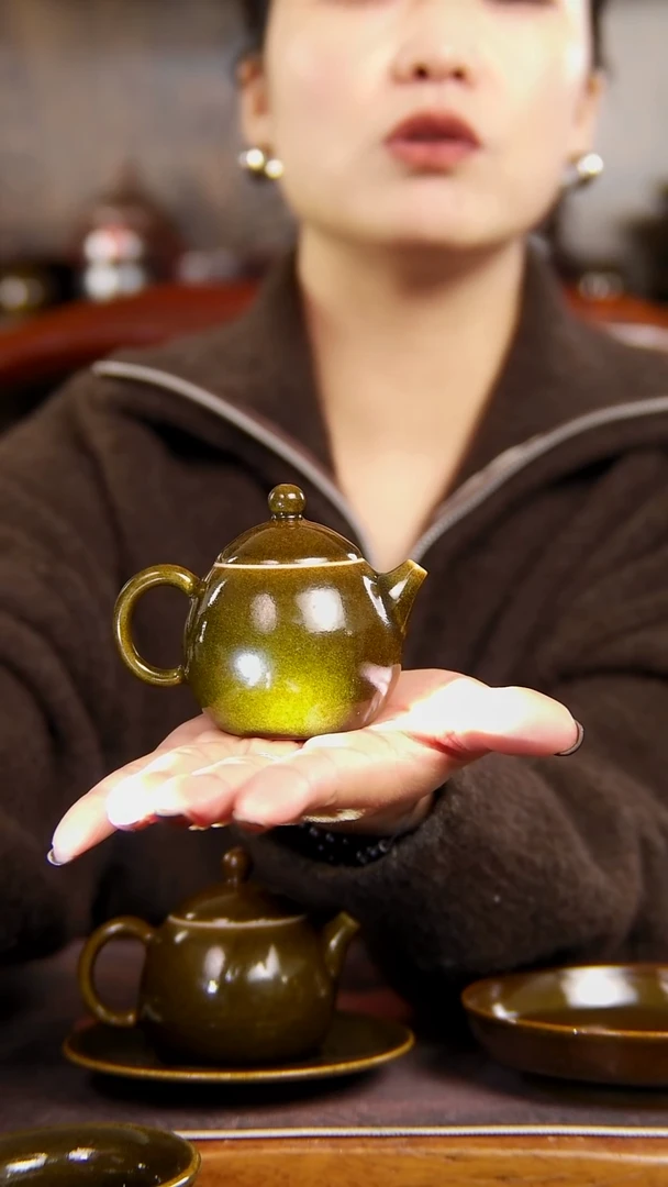 鳝鱼黄色的泡茶壶100cc