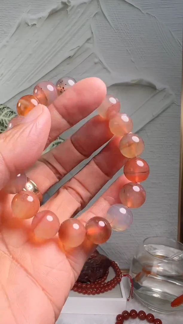 手串未镶嵌南红玛瑙糖果玛瑙