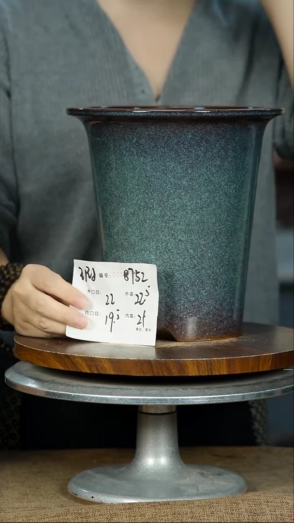 紫砂花盆8752 瑕 紫砂花盆紫砂