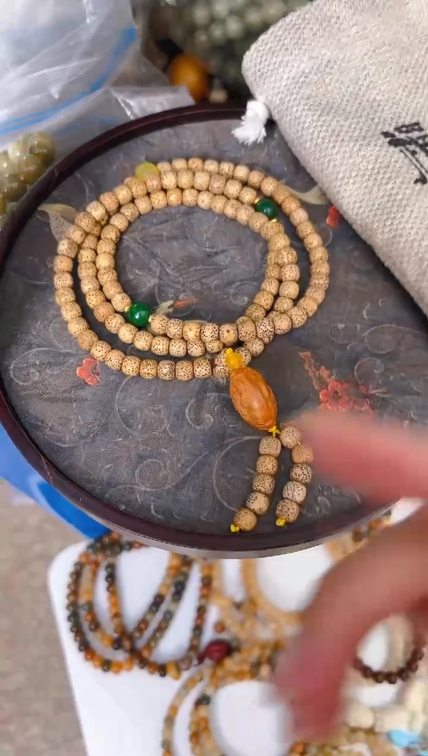 吊坠菩提根/象牙果星月108项链财爷