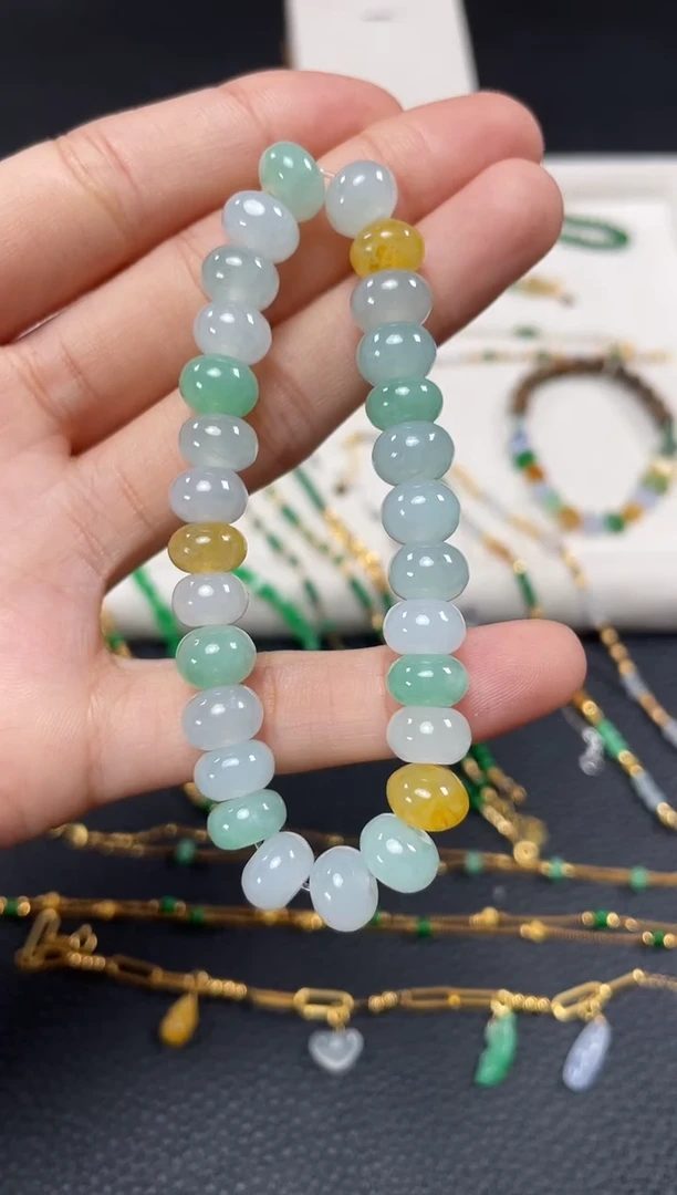 【闪购商品】翡翠套链未镶嵌一个  JK479