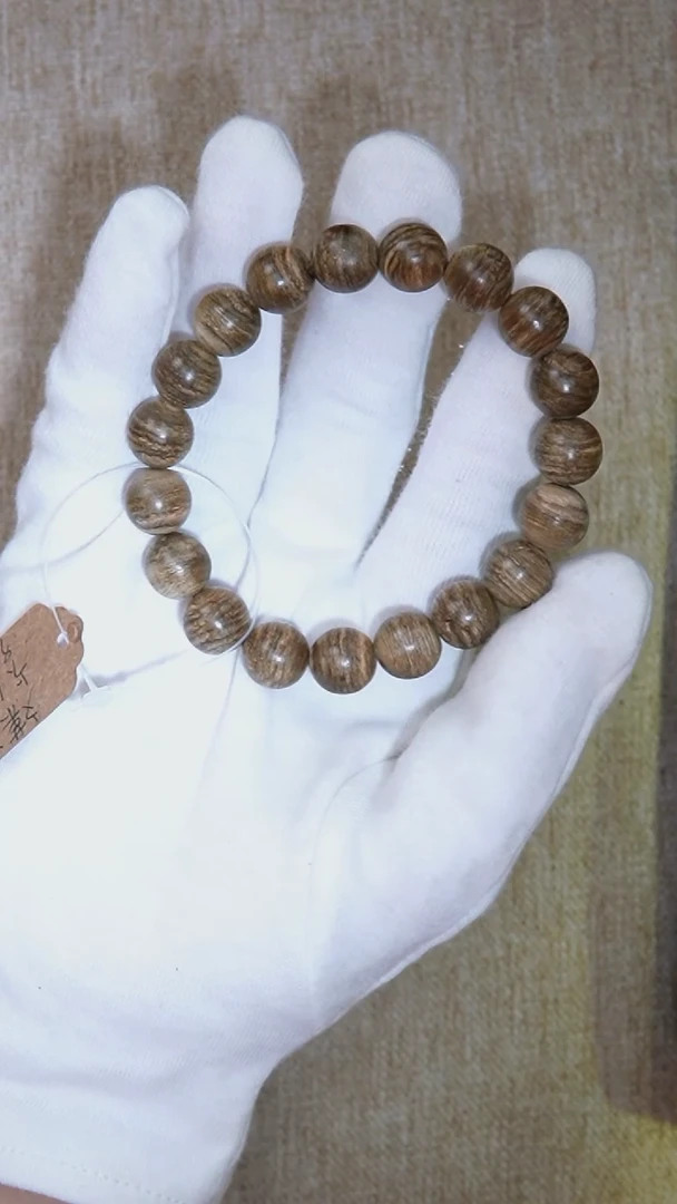 手串沉香文莱单圈圆珠