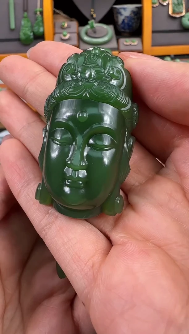 和田玉未镶嵌颈饰A***n吊坠