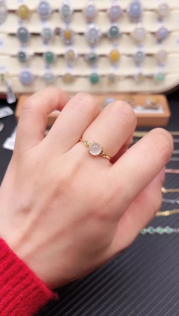 【闪购商品】翡翠戒指银S925镶嵌戒指