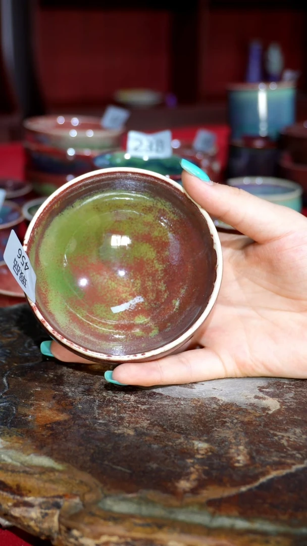 摆件精品窑变钧瓷茶器