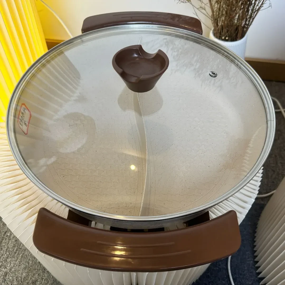 绞鸳鸯电火锅不粘锅大容量家用电煮锅 随机 AL     LALX