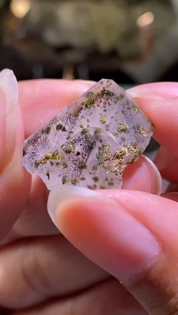 未镶嵌珠宝半成品水晶65号 超七花园水晶双子星
