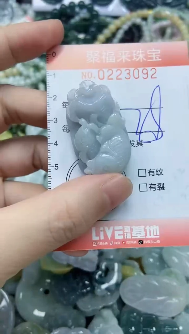 未镶嵌挂件翡翠闪购0223092