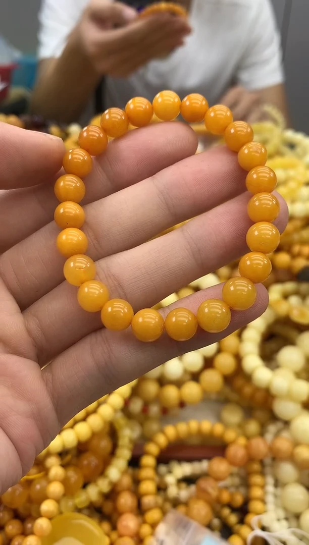 裸石蜜蜡未镶嵌手串
