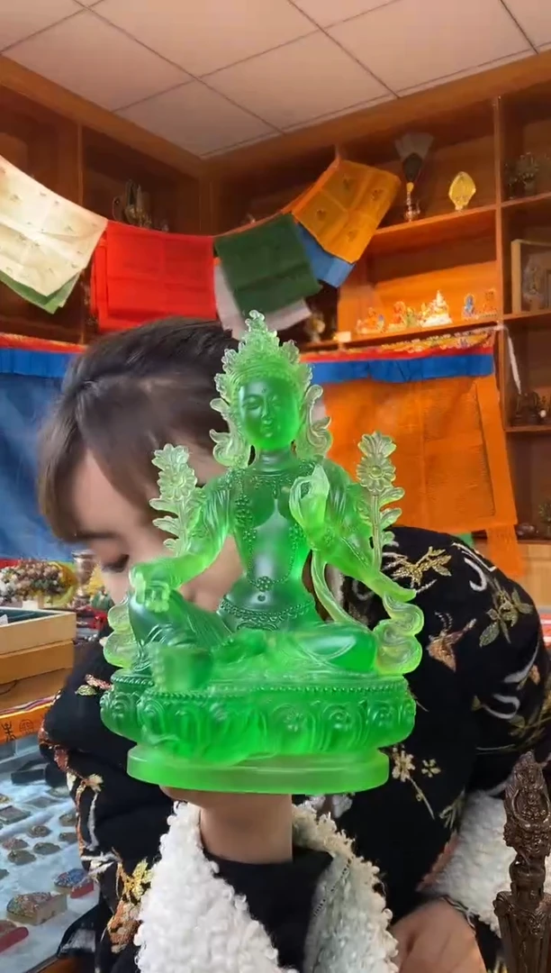 【闪购商品】泥塑绿妈妈-与实物略有差异介意者慎拍