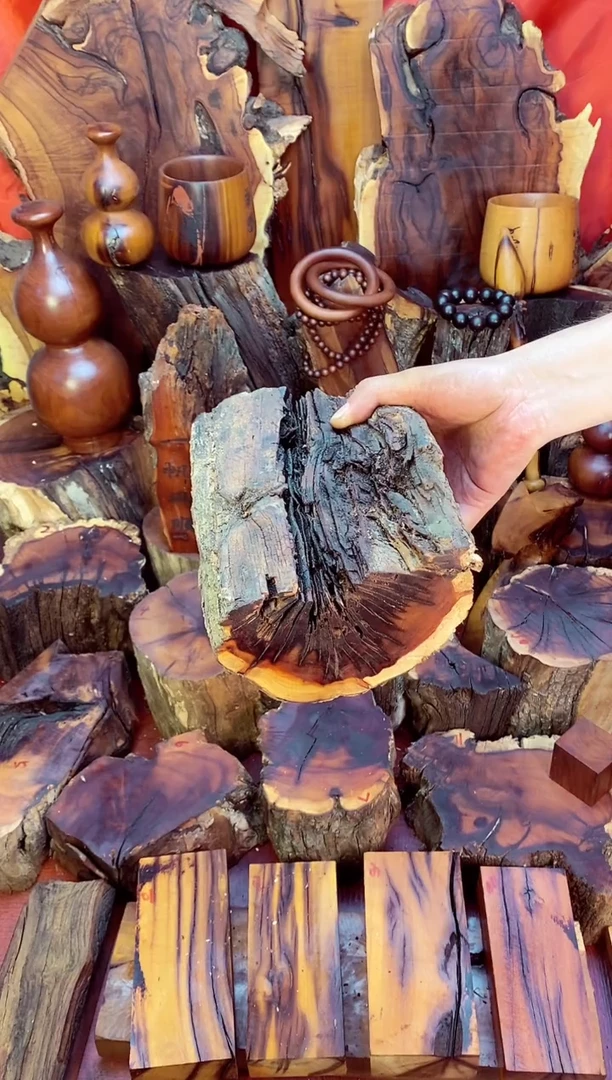 枣木【25】号原木段，尺寸随型