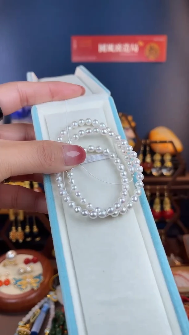 未镶嵌项链淡水珍珠?****N，135项链