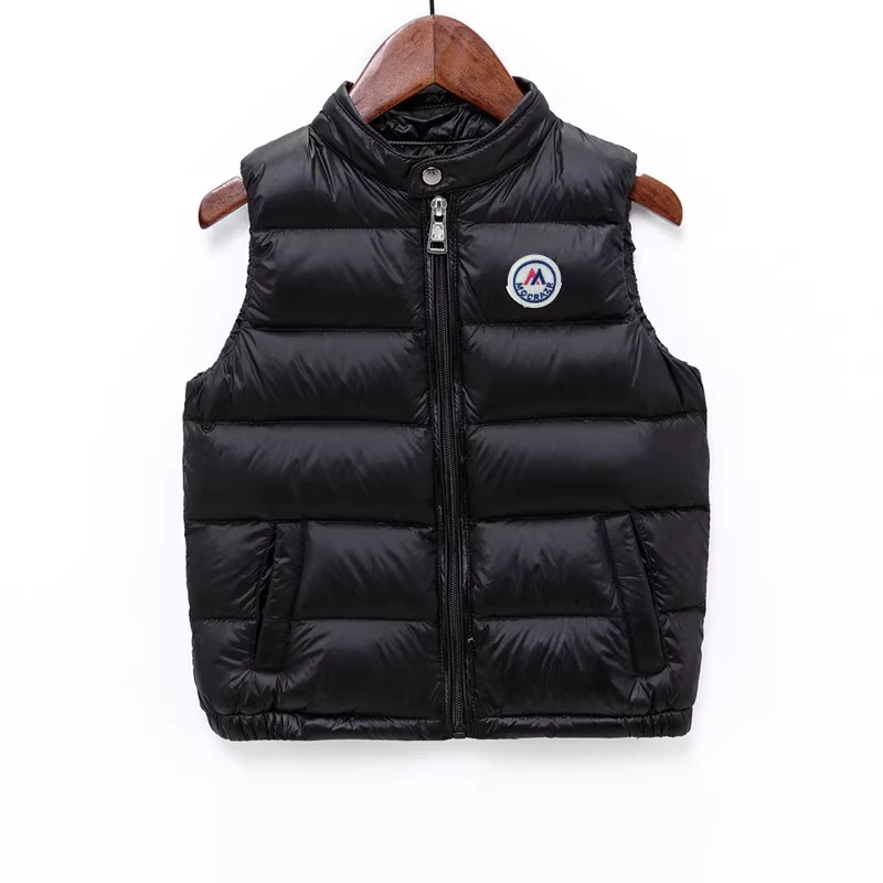 新款儿童羽绒马甲坎肩立领男童女童宝宝秋冬背心外穿秋冬外套上衣