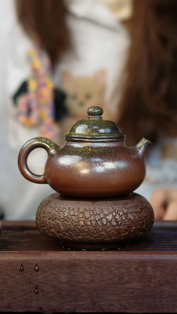 茶壶紫砂柴烧紫砂容天
