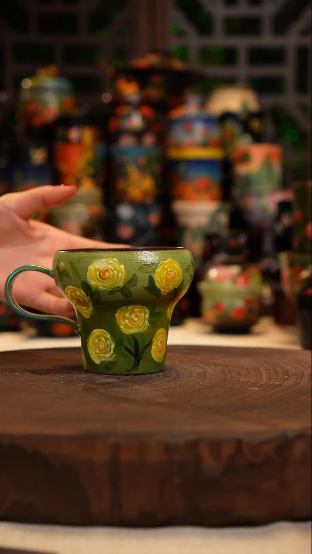 油画    手绘釉下彩