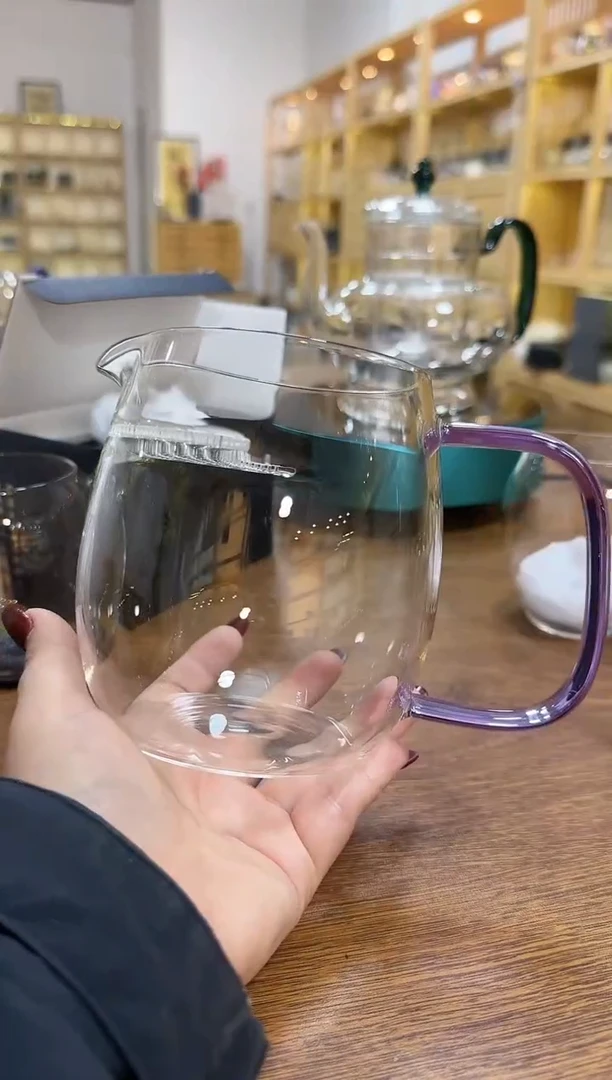 【闪购商品】紫色煮茶器高硼硅