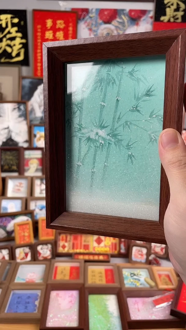 国画纯手绘书法绘画作品