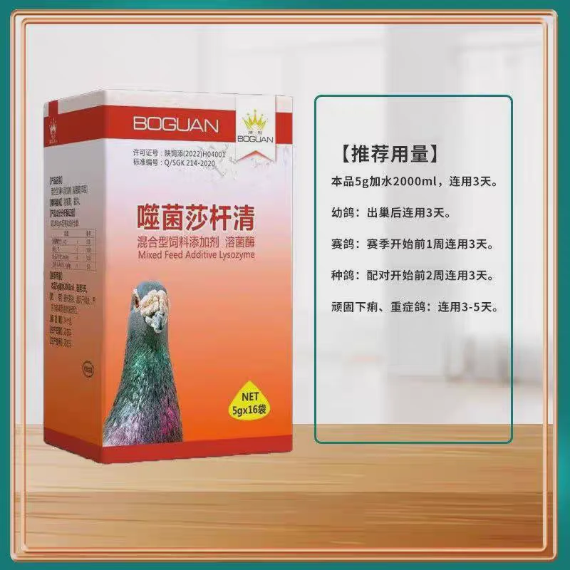 赛鸽沙门氏大肠杆菌副伤寒水绿便营养品鸽子助力肠道健康鸽药正品