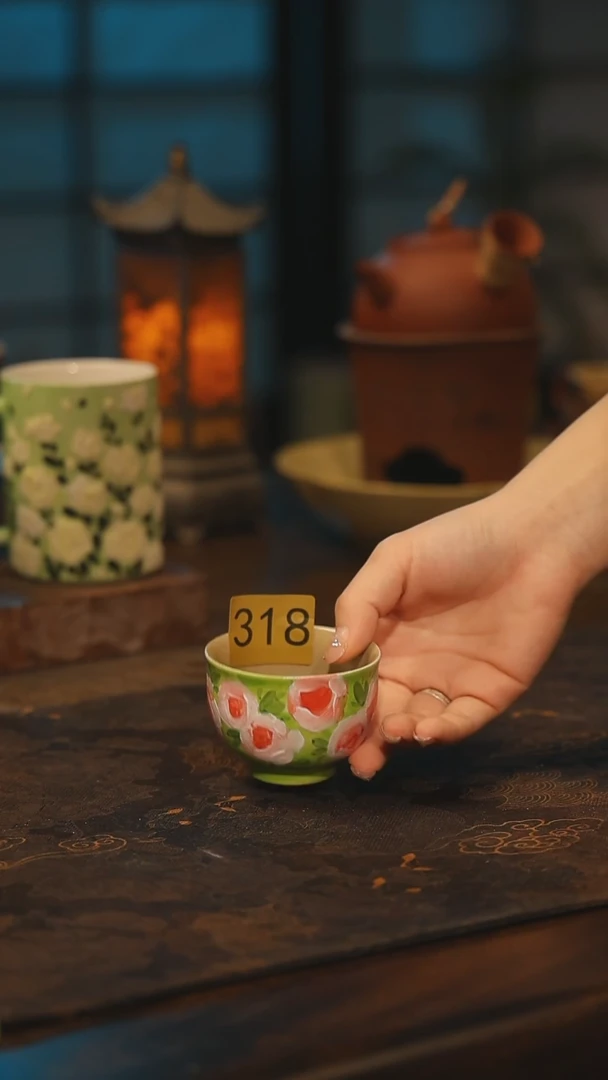 陶瓷318景德镇高温釉下彩手工手绘款式