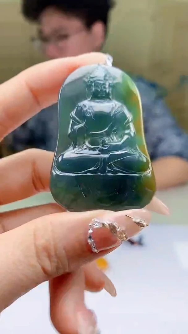 【闪购商品】定制翡翠未镶嵌4688ty-毛货挂件170