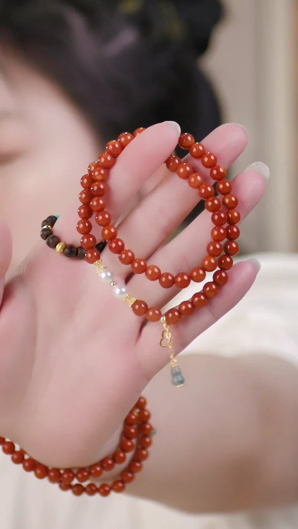 手串未镶嵌南红玛瑙（两圈南红0.6）