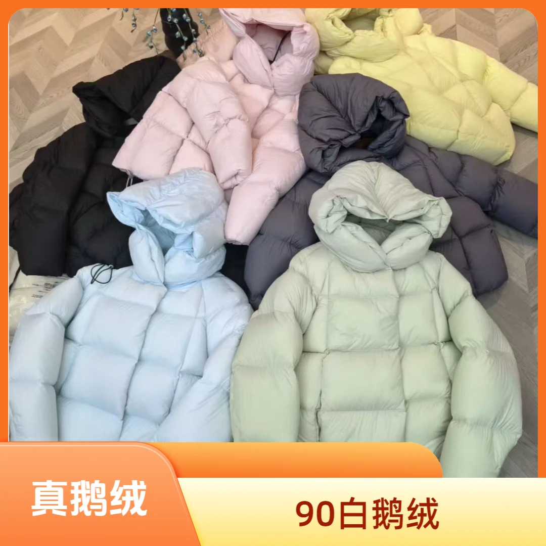 【小峰总】鹅绒秋冬设计师时云朵帽磁吸扣加厚保暖云朵帽羽绒服5126