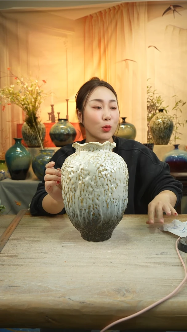高·26口12陶瓷花瓶花器